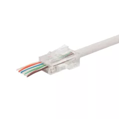   Home TS 51PRO átmenő dugó, 8P/8C (RJ 45), nyitott front, gyors szerelhetőség