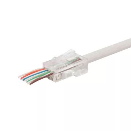 Home TS 51PRO átmenő dugó, 8P/8C (RJ 45), nyitott front, gyors szerelhetőség