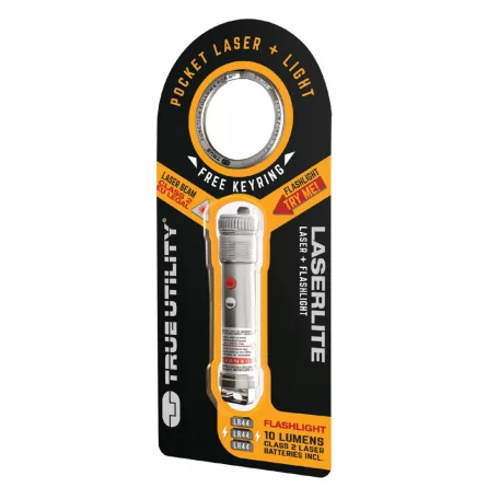True Utility Laserlite, TU289K, zseblámpa és lézer, 10 lm LED, Class II lézer, alumínium