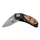 True Utility Jacknife, TU576K, 5 cm rozsdamentes acél penge, eloxált alumínium tok, mahagóni keményfabetétes nyél, jobb és balkezes