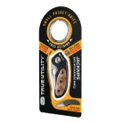 True Utility Jacknife, TU576K, 5 cm rozsdamentes acél penge, eloxált alumínium tok, mahagóni keményfabetétes nyél, jobb és balkezes