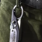 True Utility Crafty, TU590, fekete titániumbevonatú nyél, cserélhető penge, összecsukható