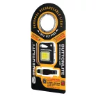 True Utility Buttonlite, TU919K, tölthető lámpa, 4 funkció, 47 lm COB LED, Li-ion, rozsdamentes acélváz