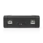 Lemezjátszó | 33 / 45 / 78 rpm | Szíj Hajtás | 1x Sztereo RCA | 18 W | Beépített (elő)erősítő | MDF / PU | Fekete / Piros