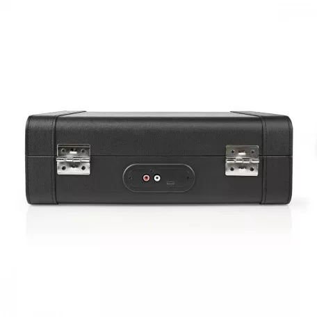 Lemezjátszó | 33 / 45 / 78 rpm | Szíj Hajtás | 1x Sztereo RCA | 18 W | Beépített (elő)erősítő | MDF / PU | Fekete / Piros