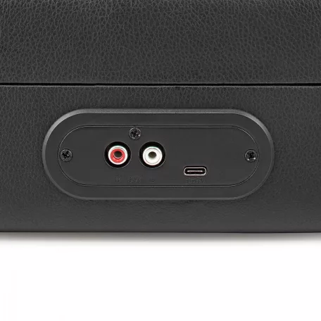 Lemezjátszó | 33 / 45 / 78 rpm | Szíj Hajtás | 1x Sztereo RCA | 18 W | Beépített (elő)erősítő | MDF / PU | Fekete / Piros