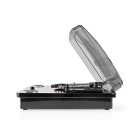 Lemezjátszó | 33 / 45 / 78 rpm | Szíj Hajtás | 1x Sztereo RCA | Bluetooth® | 18 W | Beépített (elő)erősítő | Az MP3 átalakítás | ABS / MDF | Fekete