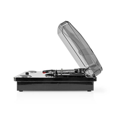 Lemezjátszó | 33 / 45 / 78 rpm | Szíj Hajtás | 1x Sztereo RCA | Bluetooth® | 18 W | Beépített (elő)erősítő | Az MP3 átalakítás | ABS / MDF | Fekete