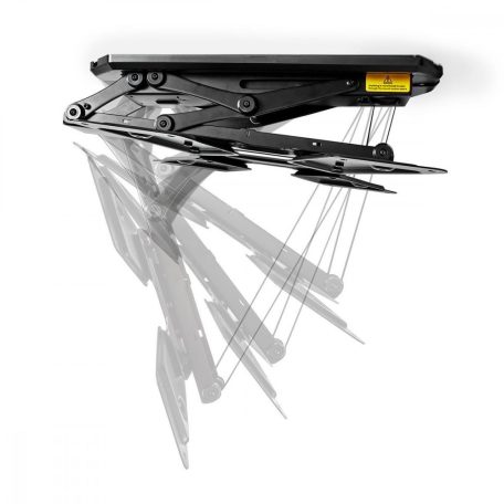 Motoros TV mennyezeti tartó | 23 - 55 " | Maximális támogatott képernyő súly: 30 kg | Dönthető | Maximális mennyezeti távolság: 663 mm | Minimális mennyezeti távolság: 108 mm | Távvezérelt | Acél | Fekete