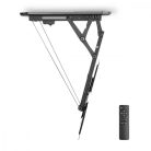 Motoros TV mennyezeti tartó | 23 - 55 " | Maximális támogatott képernyő súly: 30 kg | Dönthető | Maximális mennyezeti távolság: 663 mm | Minimális mennyezeti távolság: 108 mm | Távvezérelt | Acél | Fekete