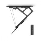 Motoros TV mennyezeti tartó | 23 - 55 " | Maximális támogatott képernyő súly: 30 kg | Dönthető | Maximális mennyezeti távolság: 663 mm | Minimális mennyezeti távolság: 108 mm | Távvezérelt | Acél | Fekete