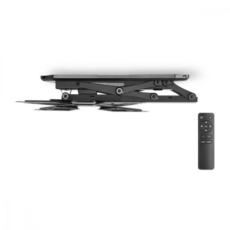 Motoros TV mennyezeti tartó | 23 - 55 " | Maximális támogatott képernyő súly: 30 kg | Dönthető | Maximális mennyezeti távolság: 663 mm | Minimális mennyezeti távolság: 108 mm | Távvezérelt | Acél | Fekete