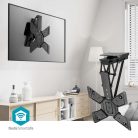 SmartLife Motorised TV Ceiling Mount | 23 - 65 " | Maximum supported screen weight: 30 kg | Rotatable | Tiltable | Minimum ceiling distance: 140 mm | Remote controlled | Steel | Black