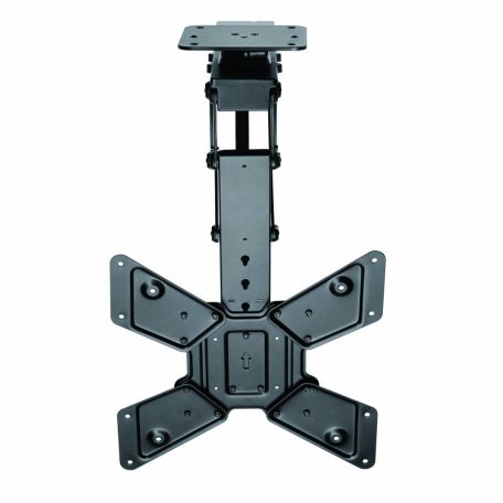 SmartLife Motorised TV Ceiling Mount | 23 - 65 " | Maximum supported screen weight: 30 kg | Rotatable | Tiltable | Minimum ceiling distance: 140 mm | Remote controlled | Steel | Black