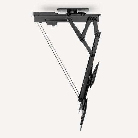 SmartLife Motorised TV Ceiling Mount | 23 - 65 " | Maximum supported screen weight: 30 kg | Rotatable | Tiltable | Minimum ceiling distance: 140 mm | Remote controlled | Steel | Black