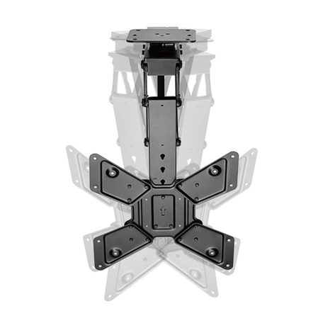 SmartLife Motorised TV Ceiling Mount | 23 - 65 " | Maximum supported screen weight: 30 kg | Rotatable | Tiltable | Minimum ceiling distance: 140 mm | Remote controlled | Steel | Black