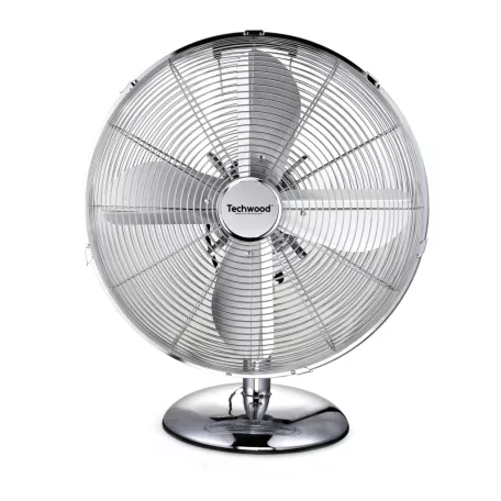 Techwood TVI-335 fém asztali ventilátor, 30 cm-es lapátátmérő, 45 W, 3 sebesség, oszcillálás, hálózati tápellátás