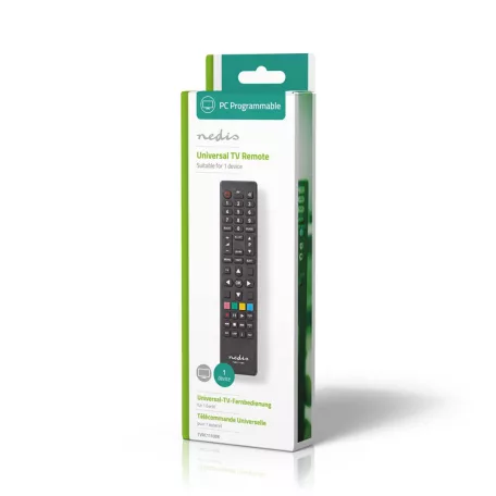 Univerzális távirányító | Programozható | 1 Eszköz | Tiszta Lay-out | Infravörös | Fekete