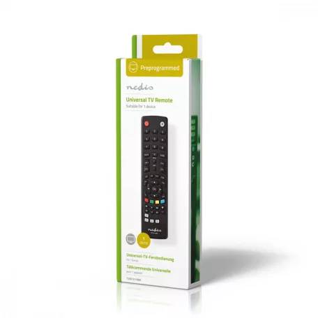 Univerzális távirányító | Előre Programozott | 1 Eszköz | Disney + Button / Memória Gombok / Műsorújság Gomb | Infravörös | Fekete