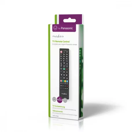 Tartalék Távirányító | Megfelelő: Panasonic / Sharp | Rögzített | 1 Eszköz | Amazon Prime / Disney + Button / Netflix Gomb / Rakuten TV Button / Viera Link Gomb / Youtube Gomb | Infravörös | Fekete