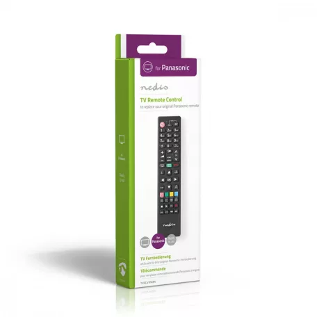 Tartalék Távirányító | Megfelelő: Panasonic / Sharp | Rögzített | 1 Eszköz | Amazon Prime / Disney + Button / Netflix Gomb / Rakuten TV Button / Viera Link Gomb / Youtube Gomb | Infravörös | Fekete