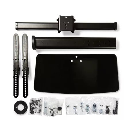 Minden Irányban Állítható TV állvány | 32 - 65 " | Maximális támogatott képernyő súly: 45 kg | Dönthető | Forgatható | Állítható, előre maghatározott magasságok | Acél / Üveg | Fekete