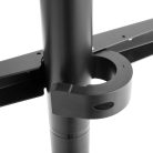 TV állvány Floor | 49 - 70 " | Maximális támogatott képernyő súly: 40 kg | V-shape Design | Borulás védett pánt | Pattanó zár | Acél / Alumínium | Fekete