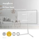 TV állvány Floor | 49 - 70 " | Maximális támogatott képernyő súly: 40 kg | V-shape Design | Borulás védett pánt | Pattanó zár | Acél / Alumínium | Fehér