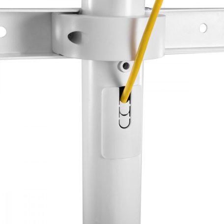 TV állvány Floor | 49 - 70 " | Maximális támogatott képernyő súly: 40 kg | V-shape Design | Borulás védett pánt | Pattanó zár | Acél / Alumínium | Fehér