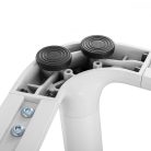 TV állvány Floor | 49 - 70 " | Maximális támogatott képernyő súly: 40 kg | V-shape Design | Borulás védett pánt | Pattanó zár | Acél / Alumínium | Fehér