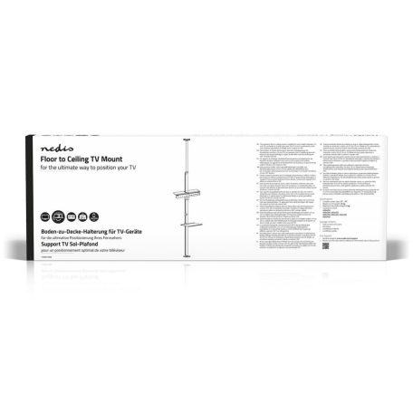 Minden Irányban Állítható TV állvány | 37 - 70 " | Maximális támogatott képernyő súly: 30 kg | Dönthető | Forgatható | Állítható, előre maghatározott magasságok | Acél / Alumínium | Ezüst / Fekete