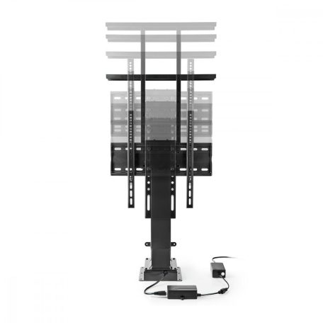 Motoros TV Lift | 37 - 65 " | Maximális támogatott képernyő súly: 50 kg | Beépített szekrény tervezés | Emelési tartomány: 68-158 cm | Távvezérelt | ABS / Acél | Fekete