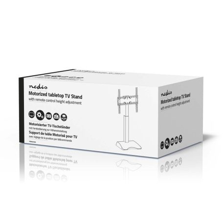 Motoros TV állvány | 32-65 " | 50 kg | Állvány | Emelési tartomány: 50-85 cm | Távvezérelt | Acél / Alumínium | Fekete