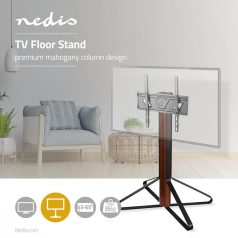   TV állvány Floor | 43 - 65 " | Maximális támogatott képernyő súly: 35 kg | Fixed Design | Állítható, előre maghatározott magasságok | Acél / Alumínium | Fekete