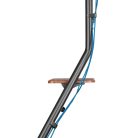 TV állvány Floor | 37 - 75 " | Maximális támogatott képernyő súly: 40 kg | Bauhaus Design | Állítható, előre maghatározott magasságok | Acél / MDF | Barna / Fekete