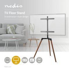   TV állvány Floor | 50 - 65 " | Maximális támogatott képernyő súly: 35 kg | Scandinavian Design | Forgatható | Borulás védett pánt | Pattanó zár | Acél / Alumínium | Fekete