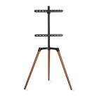 TV állvány Floor | 50 - 65 " | Maximális támogatott képernyő súly: 35 kg | Scandinavian Design | Forgatható | Borulás védett pánt | Pattanó zár | Acél / Alumínium | Fekete