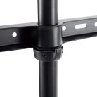 TV állvány Floor | 50 - 65 " | Maximális támogatott képernyő súly: 35 kg | Scandinavian Design | Forgatható | Borulás védett pánt | Pattanó zár | Acél / Alumínium | Fekete