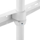 TV állvány Floor | 50 - 65 " | Maximális támogatott képernyő súly: 35 kg | Scandinavian Design | Forgatható | Borulás védett pánt | Pattanó zár | Acél / Alumínium | Fehér