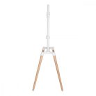 TV állvány Floor | 60-75 " | Maximális támogatott képernyő súly: 40 kg | Scandinavian Design | Borulás védett pánt | Pattanó zár | Acél / Alumínium | Fehér