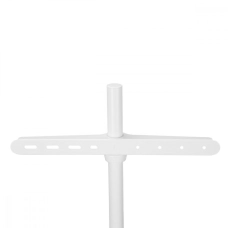 TV állvány Floor | 60-75 " | Maximális támogatott képernyő súly: 40 kg | Scandinavian Design | Borulás védett pánt | Pattanó zár | Acél / Alumínium | Fehér