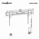 Fix TV fali tartó | 26 - 42 " | Maximális támogatott képernyő súly: 30 kg | Maximális fal távolság: 16 mm | Acél | Fekete