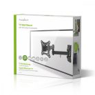 Minden Irányban Mozgatható TV fali tartó | 13-27 " | Maximális  súly: 15 kg | Dönthető | Forgatható | Maximális fal távolság: 60 mm | Maximális fal távolság: 350 mm | 3 Forgás Pont | ABS / Acél | Fekete