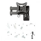 Minden Irányban Mozgatható TV fali tartó | 13-27 " | Maximális  súly: 15 kg | Dönthető | Forgatható | Maximális fal távolság: 60 mm | Maximális fal távolság: 350 mm | 3 Forgás Pont | ABS / Acél | Fekete