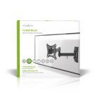 Minden Irányban Mozgatható TV fali tartó | 13 - 27 " | Maximális támogatott képernyő súly: 15 kg | Dönthető | Forgatható | Maximális fal távolság: 60 mm | Maximális fal távolság: 350 mm | 3 Forgás Pont | ABS / Acél | Fekete