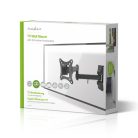 Minden Irányban Mozgatható TV fali tartó | 13 - 27 " | Maximális támogatott képernyő súly: 15 kg | Dönthető | Forgatható | Maximális fal távolság: 60 mm | Maximális fal távolság: 350 mm | 3 Forgás Pont | ABS / Acél | Fekete