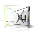 Minden Irányban Mozgatható TV fali tartó | 23 - 55 " | Maximális támogatott képernyő súly: 30 kg | Dönthető | Forgatható | Maximális fal távolság: 70 mm | Maximális fal távolság: 400 mm | 3 Forgás Pont | ABS / Acél | Fekete