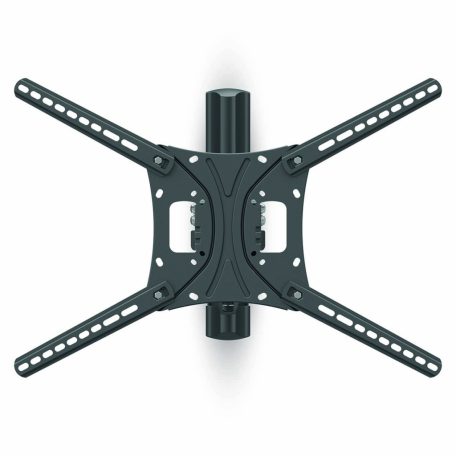 Minden Irányban Mozgatható TV fali tartó | 13 - 86 " | Maximális támogatott képernyő súly: 60 kg | Dönthető | Forgatható | Maximális fal távolság: 70 mm | Maximális fal távolság: 1020 mm | 3 Forgás Pont | ABS / Acél | Fekete