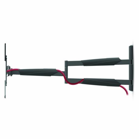 Minden Irányban Mozgatható TV fali tartó | 13 - 86 " | Maximális támogatott képernyő súly: 60 kg | Dönthető | Forgatható | Maximális fal távolság: 70 mm | Maximális fal távolság: 1020 mm | 3 Forgás Pont | ABS / Acél | Fekete