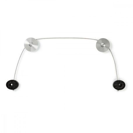 Fix TV fali tartó | 37-70 " | Maximális támogatott képernyő súly: 50 kg | Maximális fal távolság: 14.5 mm | Rögzítő kábel | ABS / Acél | Fekete / Fém